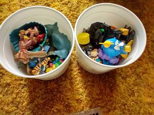 lot 77 image: (2) Ice Cream Buckets of Misc Toys