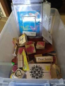 lot 126 image: Rubber Stamps & Cuttle Bug Supplies