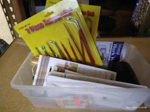 lot 128 image: Bin of Crafters Tools