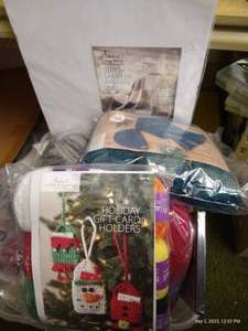 lot 138 image: Annies Craft of the Month Stitch Samplers w Dvd & Blocking Mat