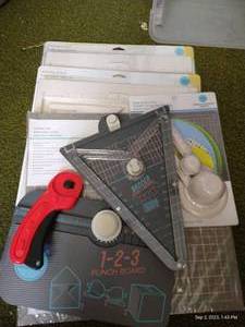 lot 142 image: Craft Lot wScoring Boards, Cutters & Punch Board
