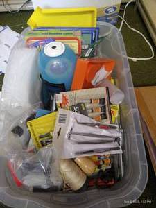 lot 145 image: Bin of Misc. Crafting Supplies