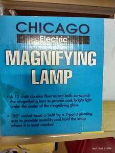 lot 157 image: NIB Magnifying Lamp