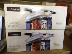 lot 166 image: NIB Revolving Tie Racks