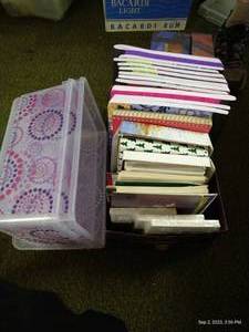 lot 196 image: Note Books & Cards Lot