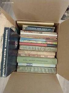 lot 347 image: Vintage Scout Master Book Lot for Boy & Girl Scouts