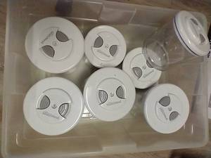 lot 377 image: (16) Seal-A-Meal Cannisters With Lids