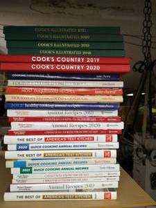 lot 392 image: Big Lot of Hardcover Cooking Magazine Specials Books