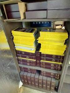 lot 399 image: Three Deep Shelves of National Geographic Magazines