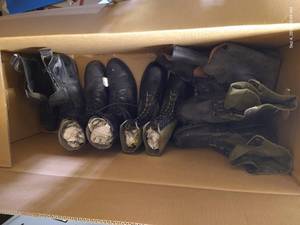 lot 231 image: Military Style Boots Sz 14