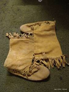 lot 233 image: Moccasin Style Long Boots