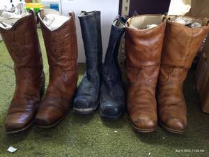 lot 234 image: Three Pairs Mens Sz 14 Cowboy Boots