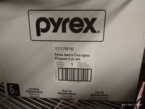 lot 248 image: NIB Pyrex Sams Club Igloo Program 6pc Set
