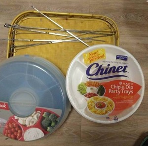 lot 255 image: Skewers, NEW Serving Trays