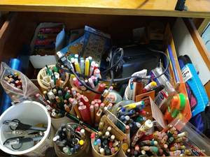 lot 261 image: Drawer of Pens, Pencils, Kid Office Things