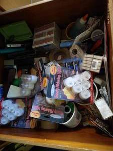 lot 265 image: Drawer of Matches, Flashlights, Batteries, Etc