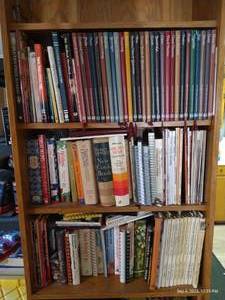 lot 269 image: Upper Shelves of Cook Books