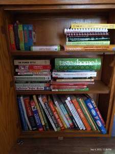 lot 270 image: Lower Cabinet of Cook Books
