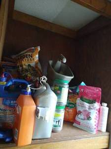 lot 293 image: Top Shelf Garden Fertilizers, Pest Killers, Etc