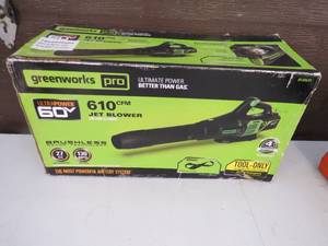Greenworks PRO 130 MPH 610 CFM 60V Battery Cordless Handheld Leaf Blower (Tool-Only)