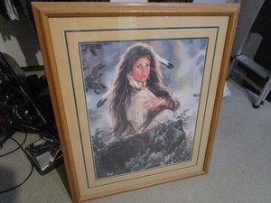 lot 10 image: Maija wolf print, artist signed , f...