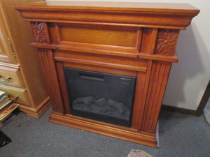 lot 6 image: Fireplace, electric working, 42W x...