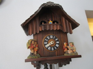 lot 15 image: German cuckoo clock, Swiss Movement...