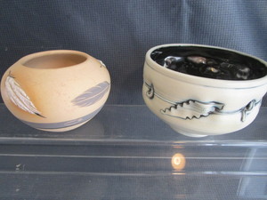 lot 20 image: Southwest pottery, some signed...