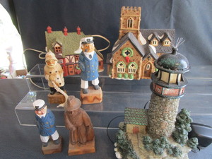 lot 43 image: Lighthouse - fiber optic, Dept 56 D...