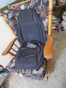 lot 47 image: Platform rocker with Homedics seat ...