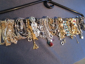 lot 88 image: Costume jewelry - 48 bracelets...