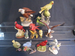 lot 92 image: Birds Eagles, cardinals...