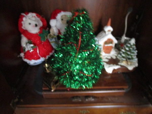 lot 96 image: Christmas decorations, tree, Church...
