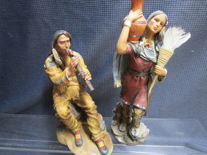 lot 129 image: Resin Chief with flute 9H, Maiden ...