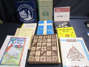 lot 136 image: Cook books ten from Spring Lake, 1...
