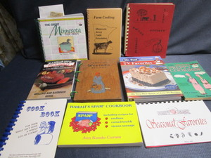 lot 146 image: Cook books Spam, Minnesota Hot Dis...