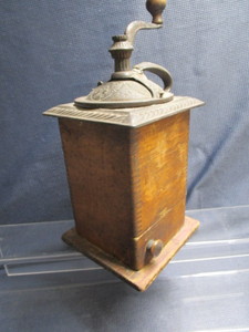 lot 156 image: Antique coffee grinder, 6-12 x 6-...