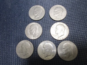 lot 165 image: Eisenhower dollar coins 1971, 1972...