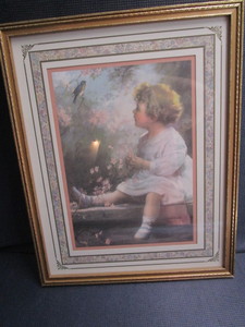 lot 224 image: Spring from Home Interiors, framed ...