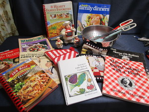 lot 299 image: Italian themed cook books, cheese s...