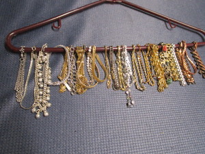 lot 300 image: Costume jewelry bracelets with Bla...