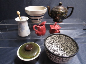 lot 341 image: Ransbottom blue band bowl, hand thr...