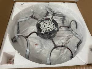 lot 492 image: Bella Depot 20 inch Ceiling Fan with Ribbon LED Light in Coffee