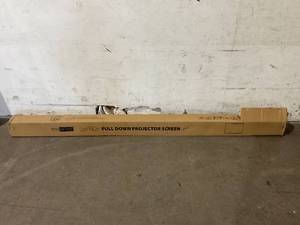 lot 106 image: VIVOHOME 100 Inch 169 HD Manual Pull Down Widescreen Projector Screen