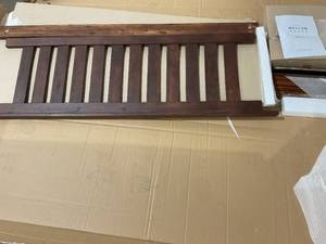 lot 119 image: Mellow Marley 14 Inch Solid Wood Platform Bed with Paneled Headboard in Espresso Finish