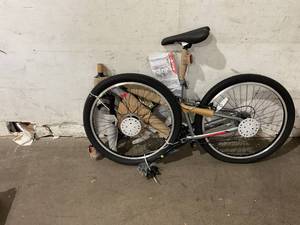lot 122 image: Huffy Mens 24 Inch Grey Marker Dual Suspension Mountain Bike