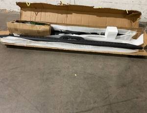 lot 126 image: OEDRO Black Powder Coated Heavy Duty Dtainless Steel Running Boards