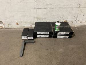 lot 140 image: Full Set of Dynamic Friction Drilled and Slotted Black Zinc Brake Rotors and Semi-Metallic Brake Pads
