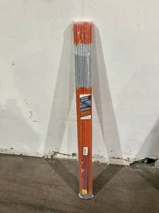 lot 155 image: Pack of 50 Nanopretty 4 ft Reflective Orange Driveway Markers