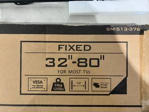 lot 172 image: Emerald Large Fixed Wall Mount for 32-80 Inch TVs